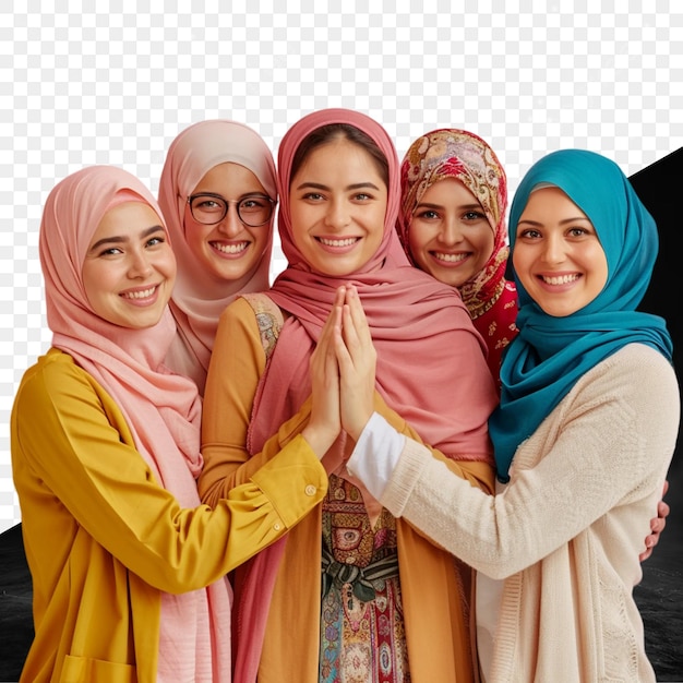 a group of women pose for a photo