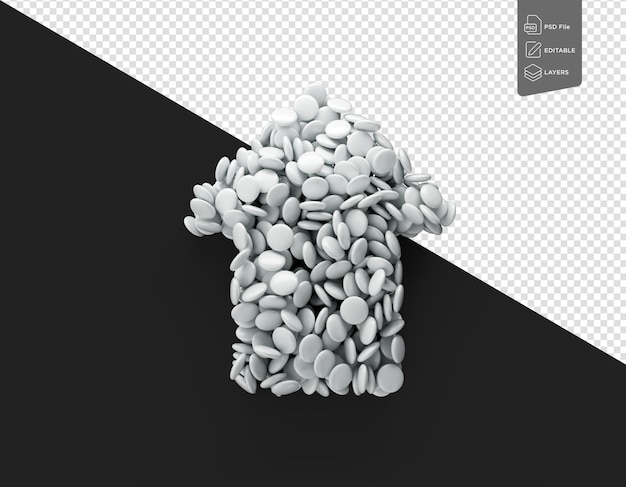 Growing Trend Concept Made Of Smarties Candies On Black Background 3d Illustration