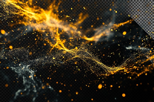 Grunge Smoke and dust particles on a transparent background