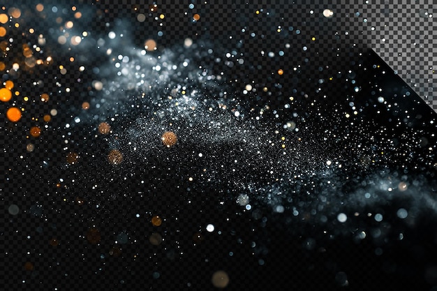 PSD grunge smoke and dust particles on a transparent background