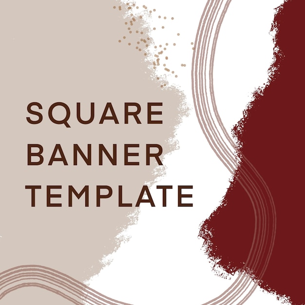 PSD grunge square banner template