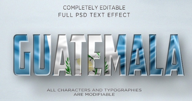 GUATEMALA TEXT EFFECT