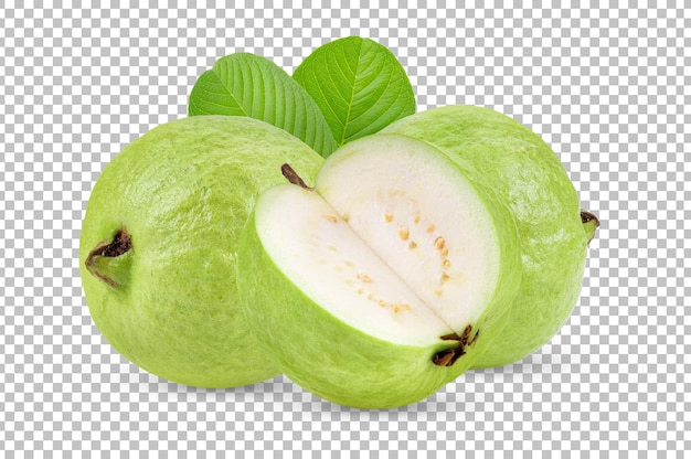 Guava fruit isolated on white