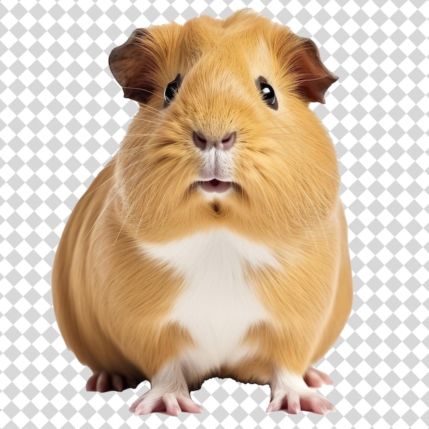 Guinea pig isolated on transparent background PSD file