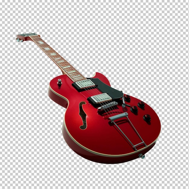 PSD guitar isolated on transparent background