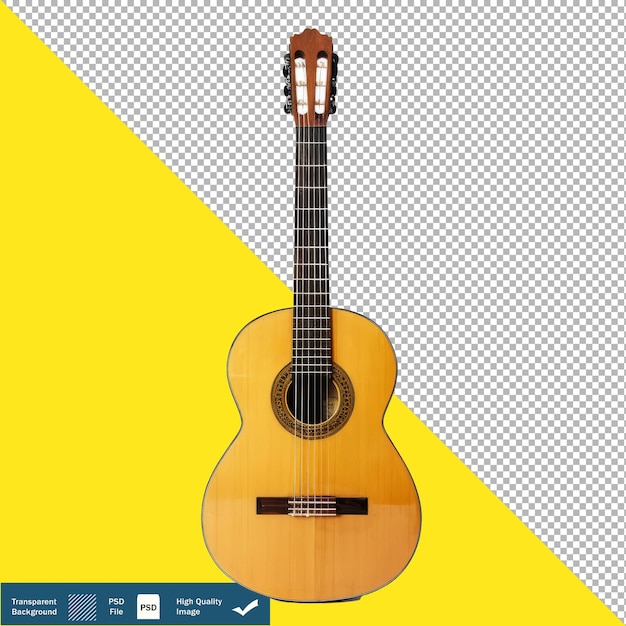 Guitar Isolated on White Background transparent background PNG PSD