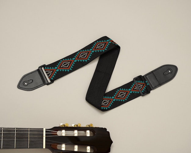 Guitar strap mockup design