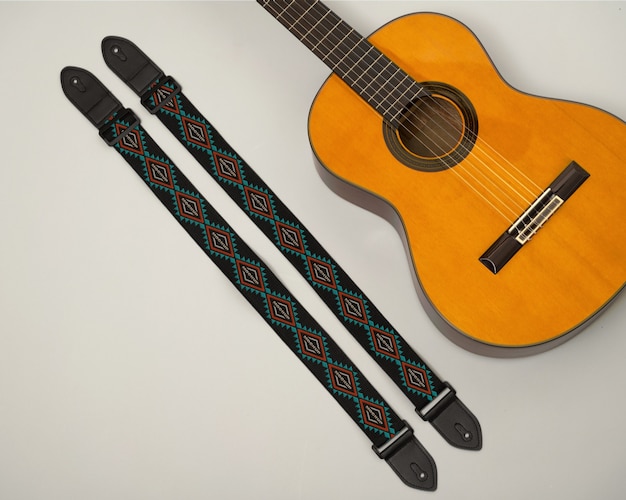 Guitar strap mockup design