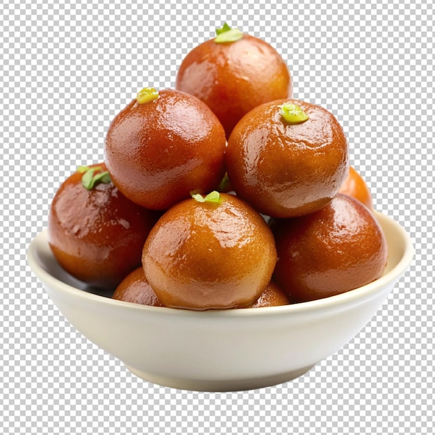 gulab jamun on transparent background