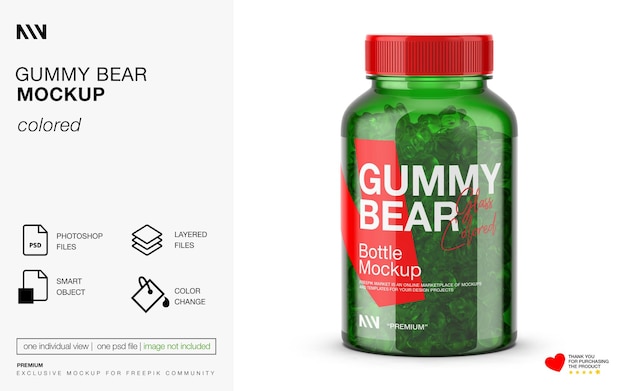 GUMMY BEAR MOCKUP