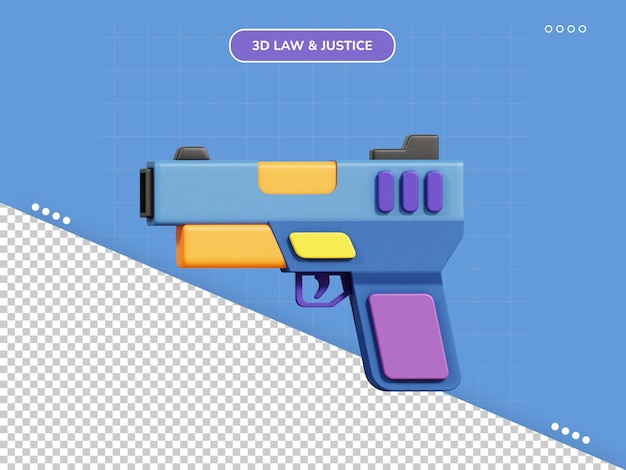 Gun 3d icon