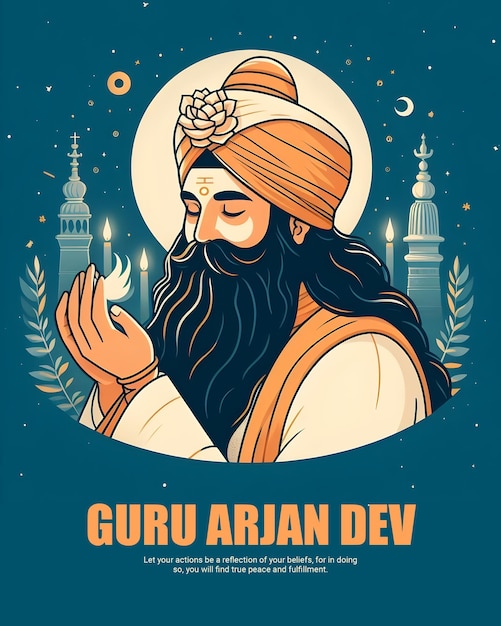 PSD guru arjan dev social media post template banner