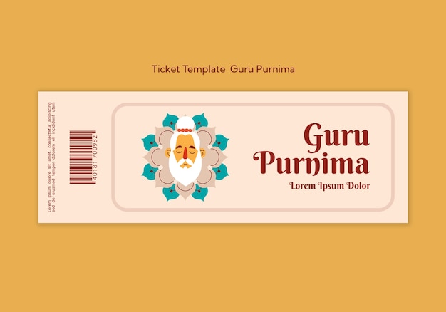 Guru purnima template design