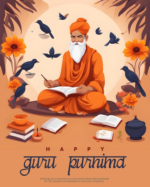 Gurupurnima Greeting Post And Social Media Post