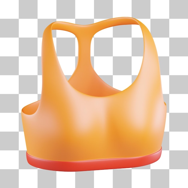 Gym Bra 3D Icon