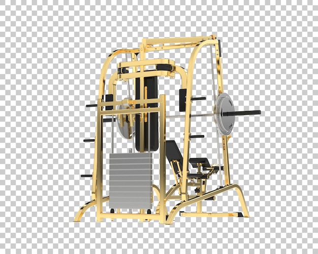 PSD gym equipment isolated on background 3d rendering illustration