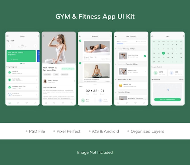 GYM and Fitness App UI Kit