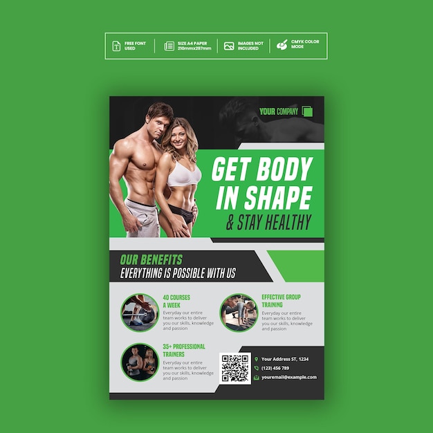 Gym and Fitness Flyer Template