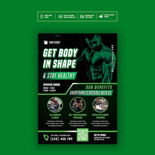 Gym and Fitness Flyer Template