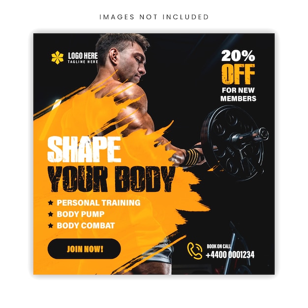 Gym Sale Banner Template