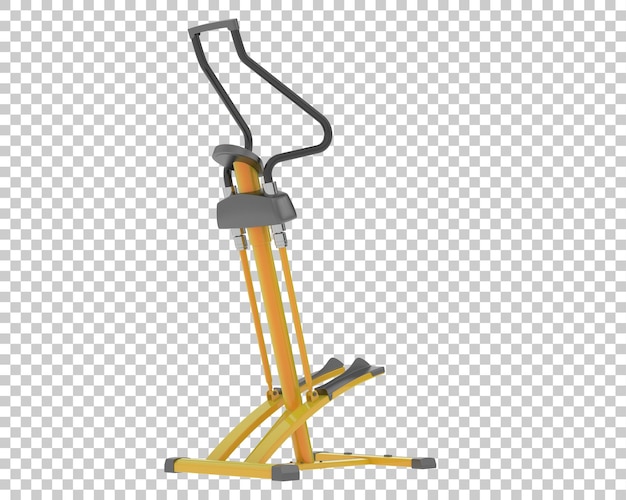 Gym stepper on transparent background 3d rendering illustration