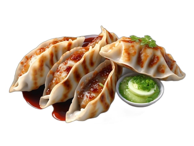 Gyoza PSD on a white background