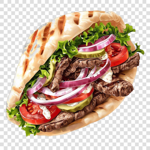 Gyro mediterranean food life style Authentic living