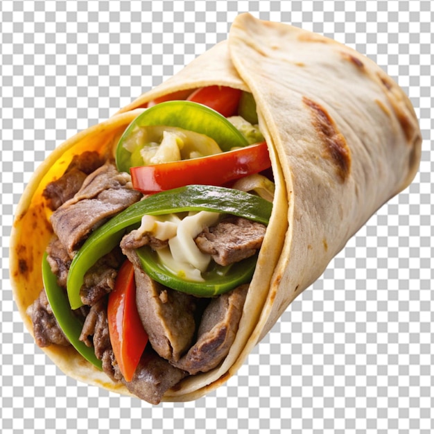 PSD gyros isolated on transparent background