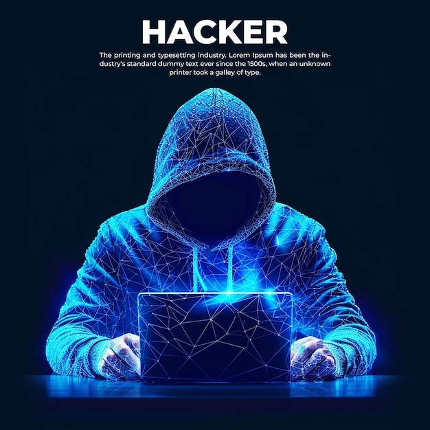 Hacker concept background for technology