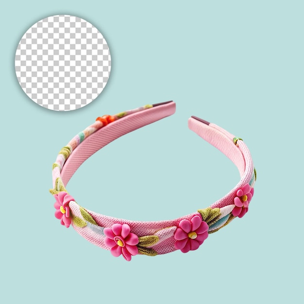 PSD hair band isolated on transparent background