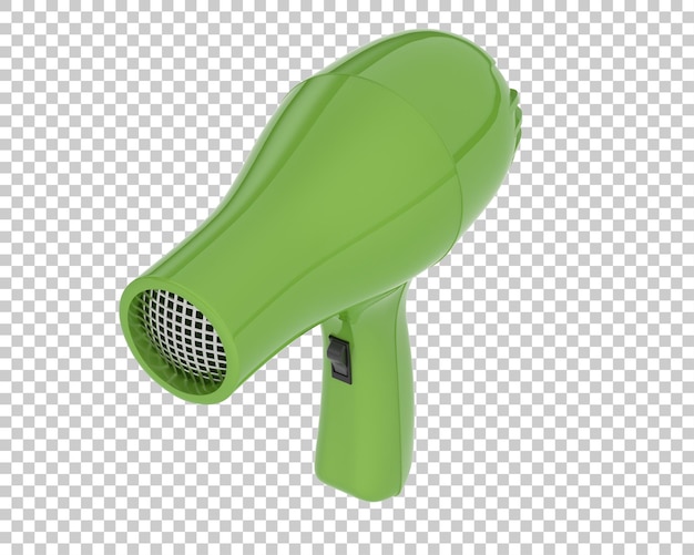 Hair dryer on transparent background 3d rendering illustration