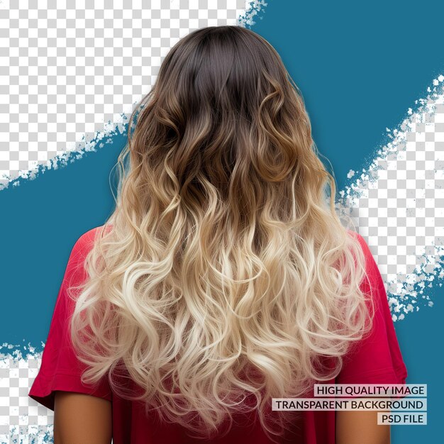 hair extensions 3D PNG clipart transparent isolated background