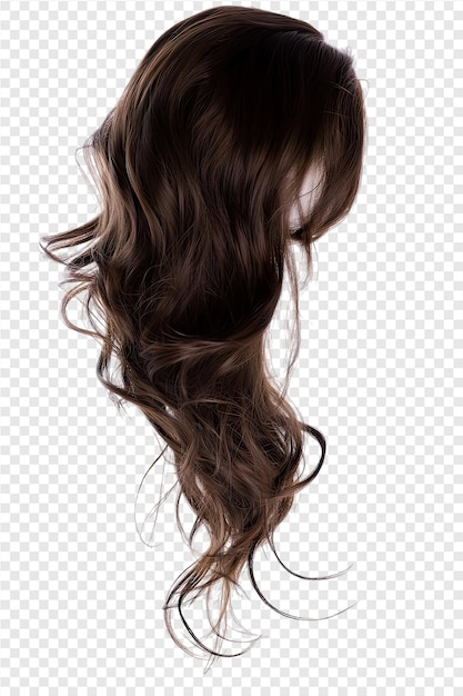 hair salon with a long brown hair