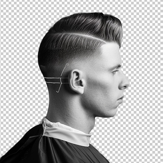 PSD hair style mockup