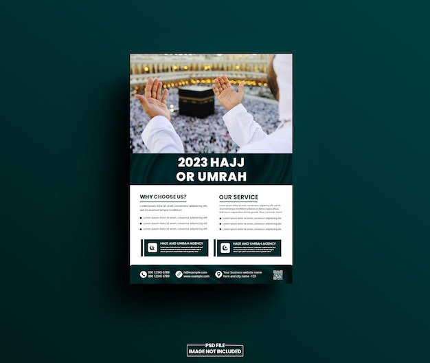 hajj and umrah agency flyer template