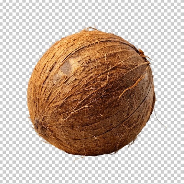 half brown and fresh coconuts