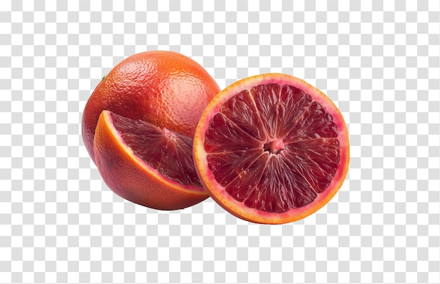 PSD a half of a grapefruit is shown on a transparent background