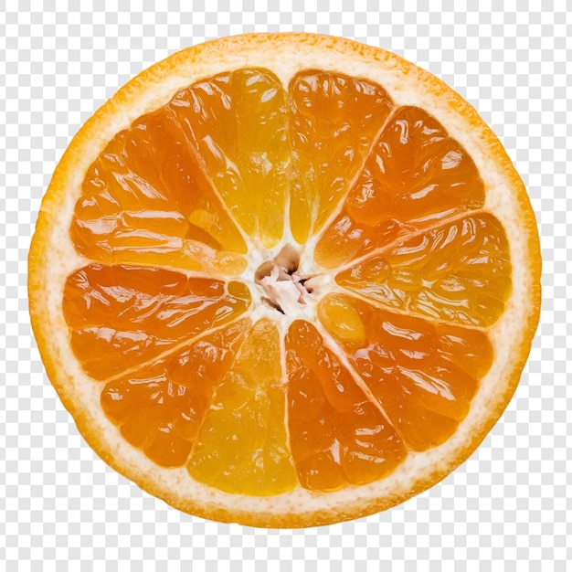 PSD a half of a orange with the word quot on it