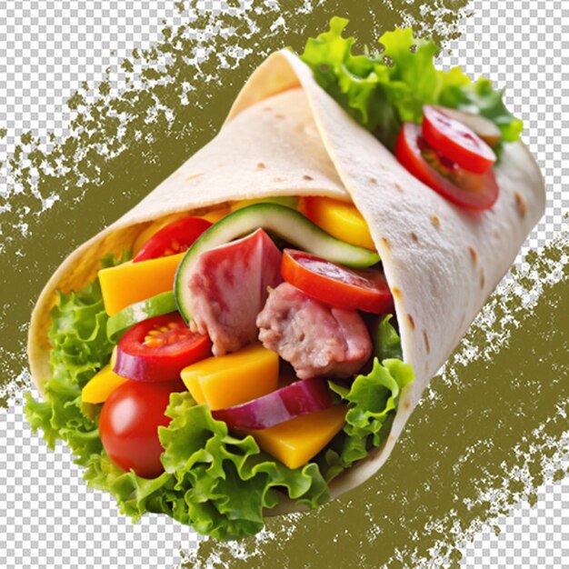 PSD halifax donair isolated on transparent background