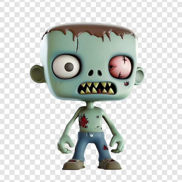 Halloween 3D Cartoon Zombie Character for Spooky Designs