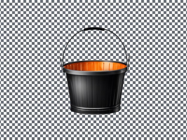 PSD halloween bucket isolated on transparent background