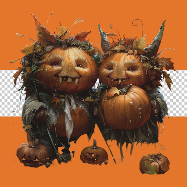 PSD halloween character png