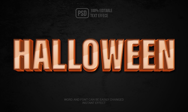 Halloween editable text effect