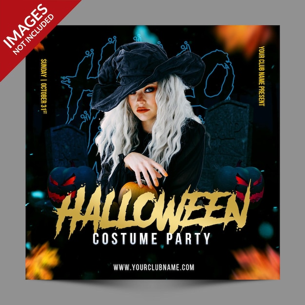 Halloween Event Promotion Flyer  Premium PSD Templat