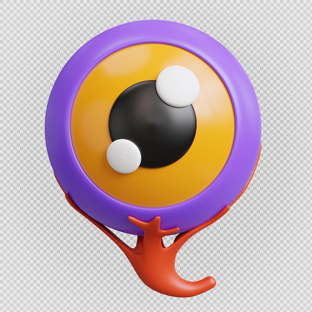 Halloween eye monster 3d