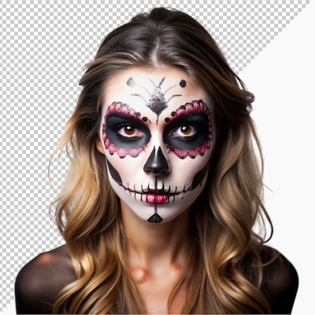 halloween femaleskullmakeup