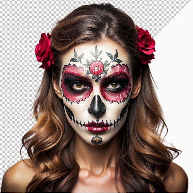 halloween femaleskullmakeup