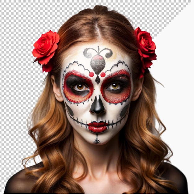 halloween femaleskullmakeup