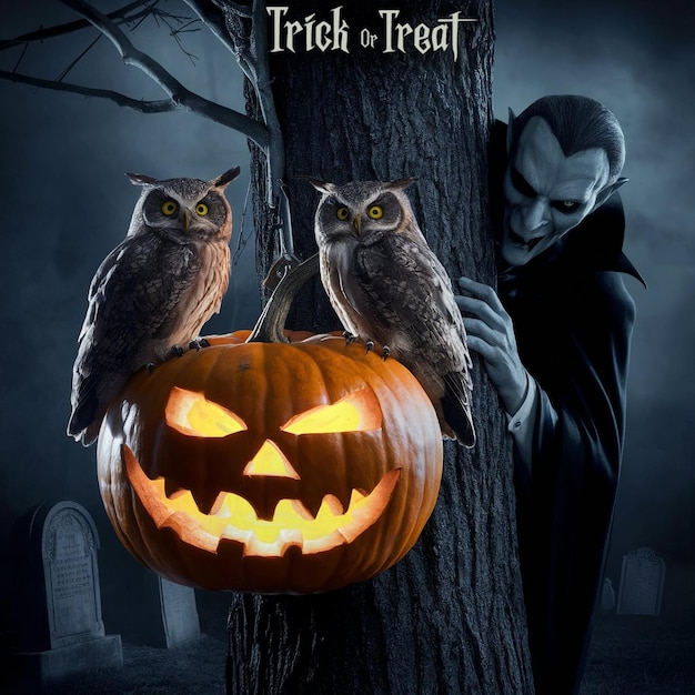 Halloween festival celebration trick or treat images poster or wallpaper