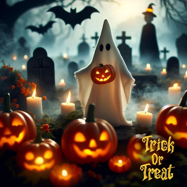 Halloween festival celebration trick or treat images poster or wallpaper